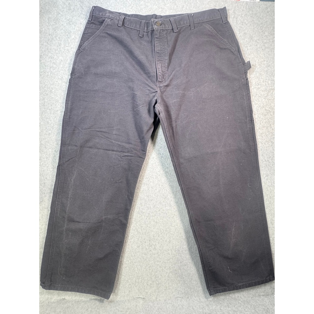 Carhartt Mens Loose Fit Canvas Carpenter Pants Dark Gray Shadow 44x30 B151 SHD